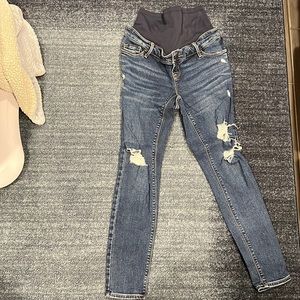Old Navy Maternity Rockstar Ripped Jeans